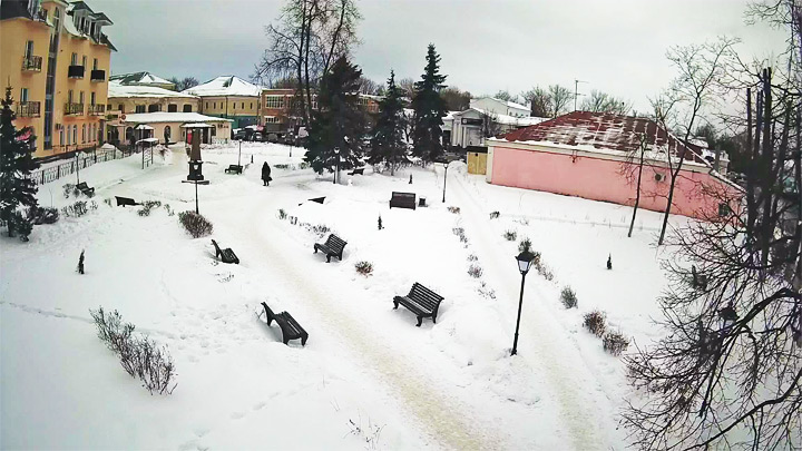 Онлайн веб-камера в Сквере Моргунова (Кашира, Россия)